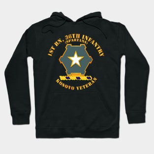 1st Bn 36th Infantry DUI - Spartans - Kosovo Vet Hoodie